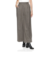 セットアップ タックワイドパンツ