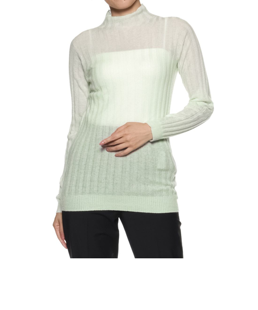 リブニットプルオーバー