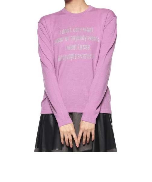 ウォッシャブル クルーネックニットプルオーバー