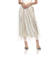 チュール付ロングスカート