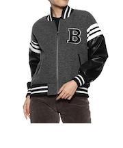 異素材コンビネーション スタジアムジャンパー