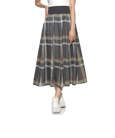 ウォッシャブル チェック柄リバーシブルスカート