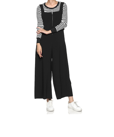 ウォッシャブル ジップアップオールインワン