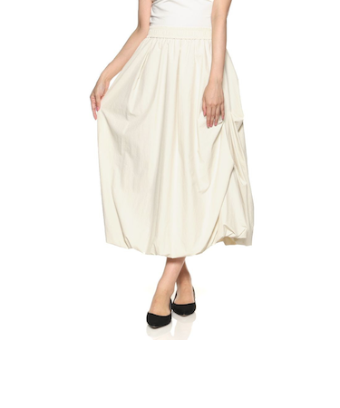 ウォッシャブル ギャザーバルーンスカート