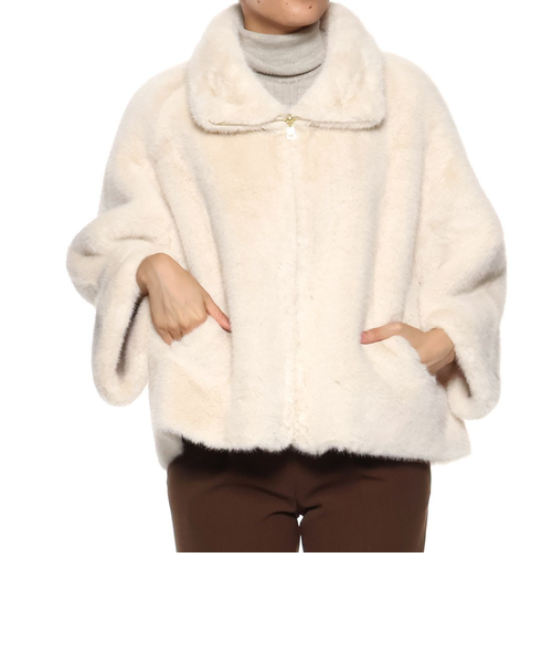 フェイクファー ショートブルゾン｜バーニーズ ニューヨークの