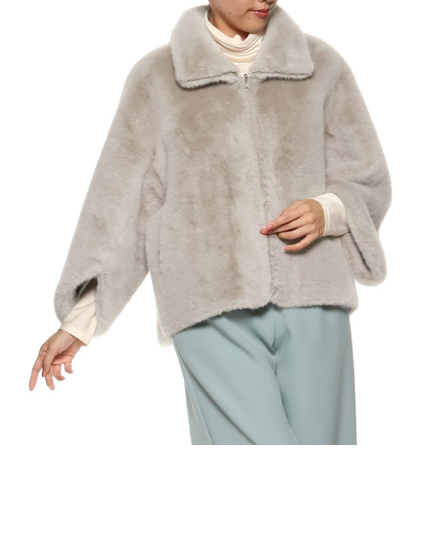 フェイクファー ショートブルゾン｜バーニーズ ニューヨークの