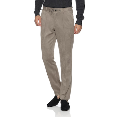 セットアップ ポンチ素材フェイクスエードパンツ