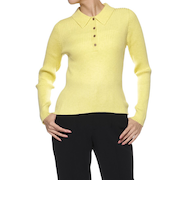 ウォッシャブル リブポロニットプルオーバー