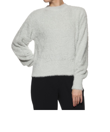 ウォッシャブル フェザーヤーン ラメニットプルオーバー