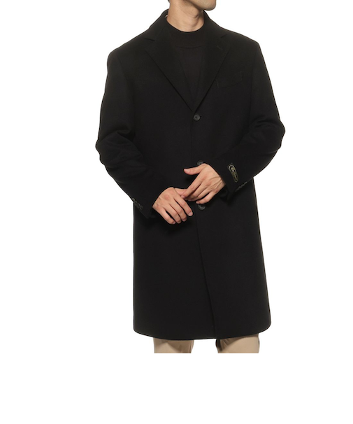 カシミヤ チェスターコート