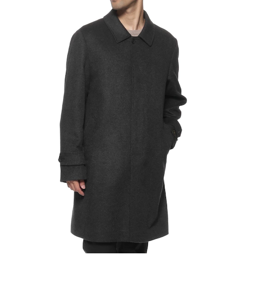 カシミヤ ステンカラーコート