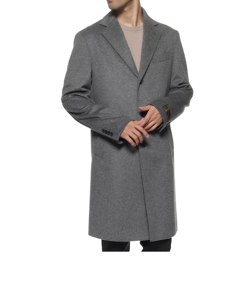 カシミヤ混チェスターコート