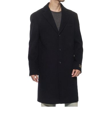 カシミヤ混チェスターコート