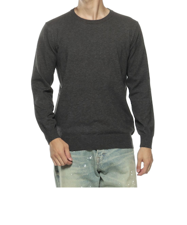 クルーネックニットプルオーバー