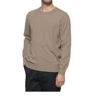 クルーネックニットプルオーバー