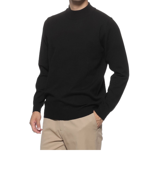 モックネックニットプルオーバー｜バーニーズ ニューヨークの