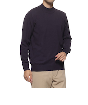 モックネックニットプルオーバー