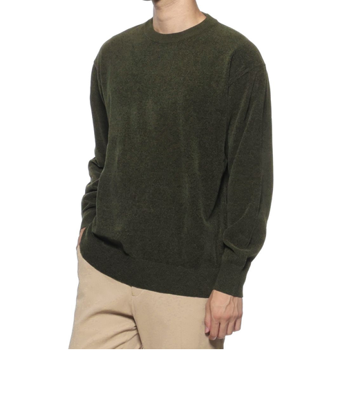 クルーネックニットプルオーバー