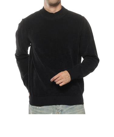 モックネックニットプルオーバー