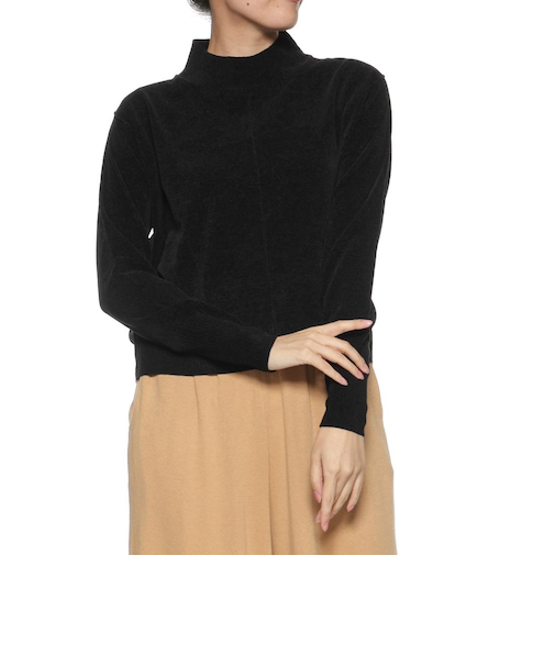 モックネック ニットプルオーバー