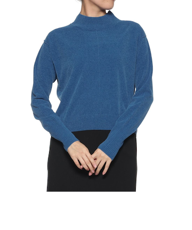 モックネック ニットプルオーバー