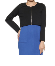 ウォッシャブル ジップアップ ボレロカーディガン