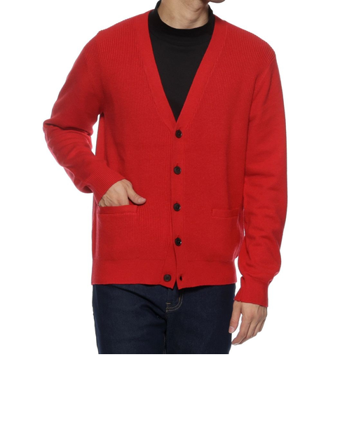 ウォッシャブル Vネックニットカーディガン