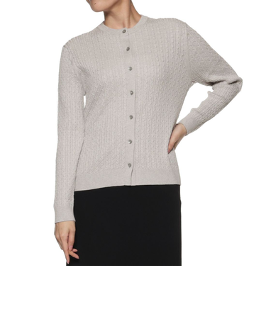 ケーブルニットカーディガン