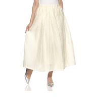 ウォッシャブル ジャカード素材 シャイニータックフレア スカート