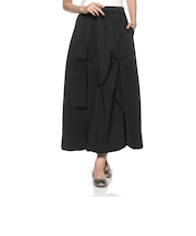 ウォッシャブル ツイストデザイン バルーンスカート