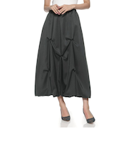 ウォッシャブル ツイストデザイン バルーンスカート