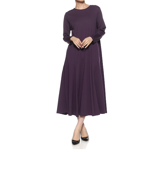 ウォッシャブル フレアドレス