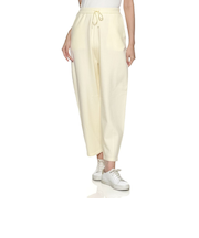 セットアップ ウォッシャブル カーブデザインニットパンツ