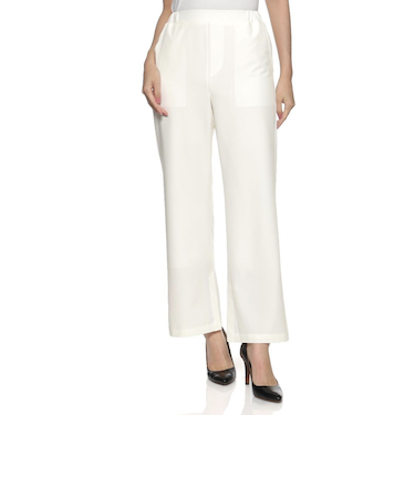 ウォッシャブル セミフレアパンツ