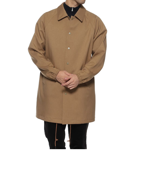 ダウンファブリック ステンカラーコート