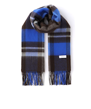 チェック柄フリンジスカーフ