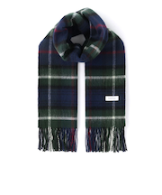 チェック柄フリンジスカーフ