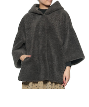 フード付き リバーシブルショートコート