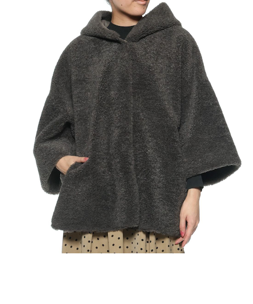 フード付き リバーシブルショートコート