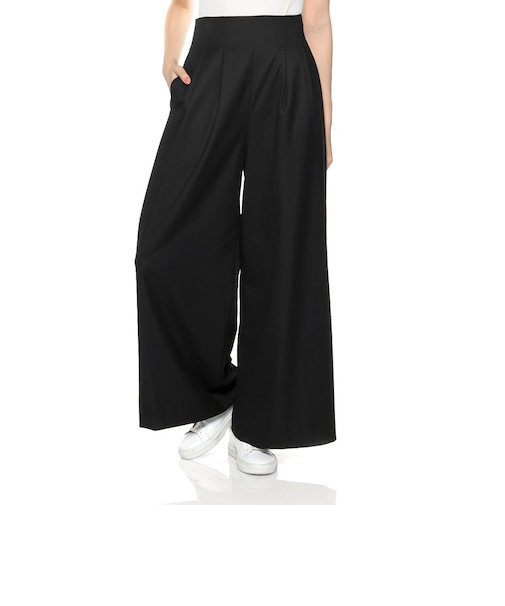 セットアップ ツイル素材  タックパンツ