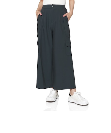 ウォッシャブル サイドポケット付き ワイドパンツ