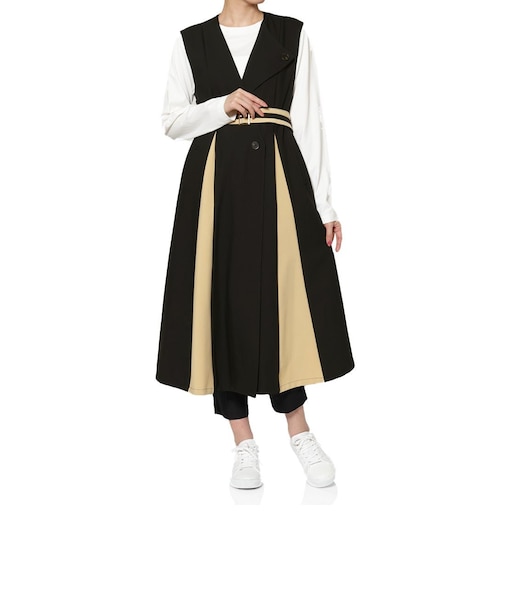 アシンメトリーデザイン ジレコート