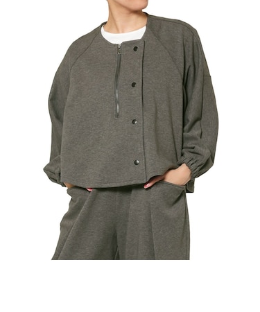 セットアップ ウォッシャブル 2WAYノーカラージャケット