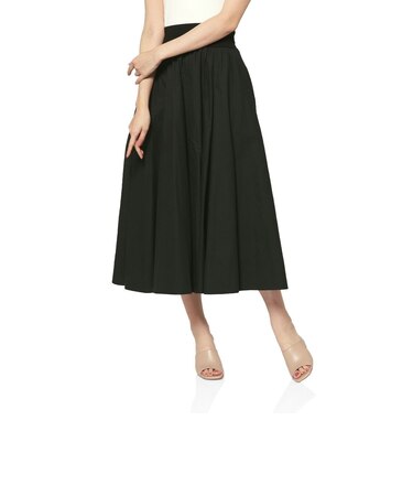 ウォッシャブル コットンフレアスカート