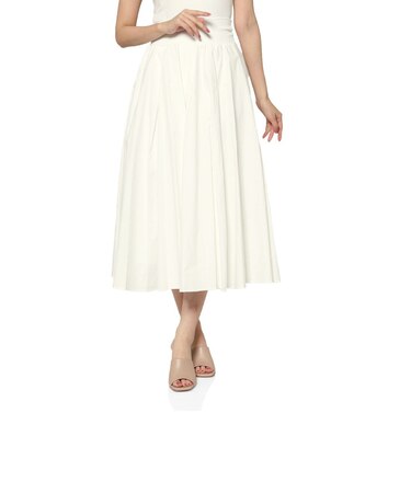 ウォッシャブル コットンフレアスカート