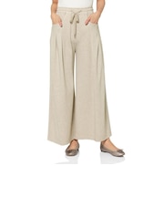 ウォッシャブル サイドポケットデザイン ドローストリングワイドパンツ