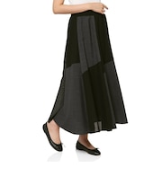 ウォッシャブル 切替ロングスカート