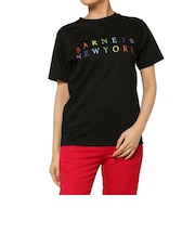 ウォッシャブル マルチカラープリントロゴTシャツ
