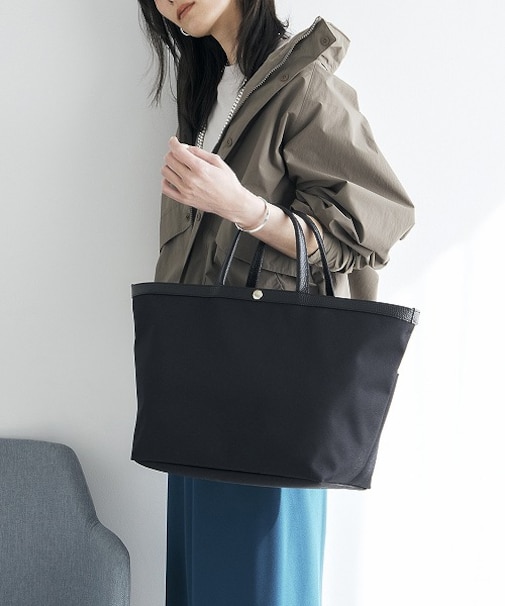 【Breath TOPKAPI】NORM ノーム リサイクル ポリエステル シュリンクレザー コンビ A4 トート バッグ