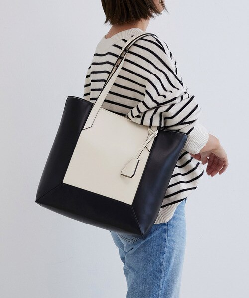 【新品】TOPKAPI マザーズバッグ バイカラー ビッグトートバッグ SCOTCH GRAIN スコッチグレイン マザーズバッグ バイカラー